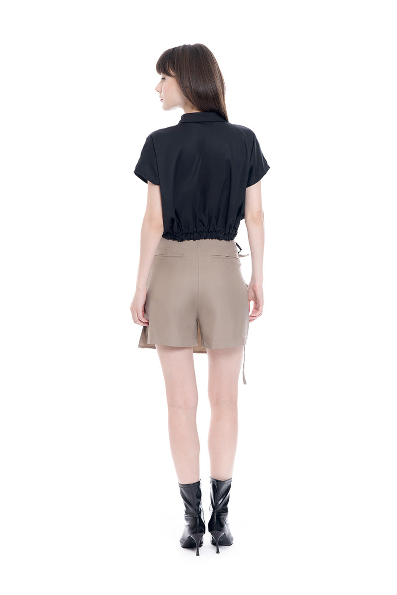 Buckle 15 Mini Skort In Brown