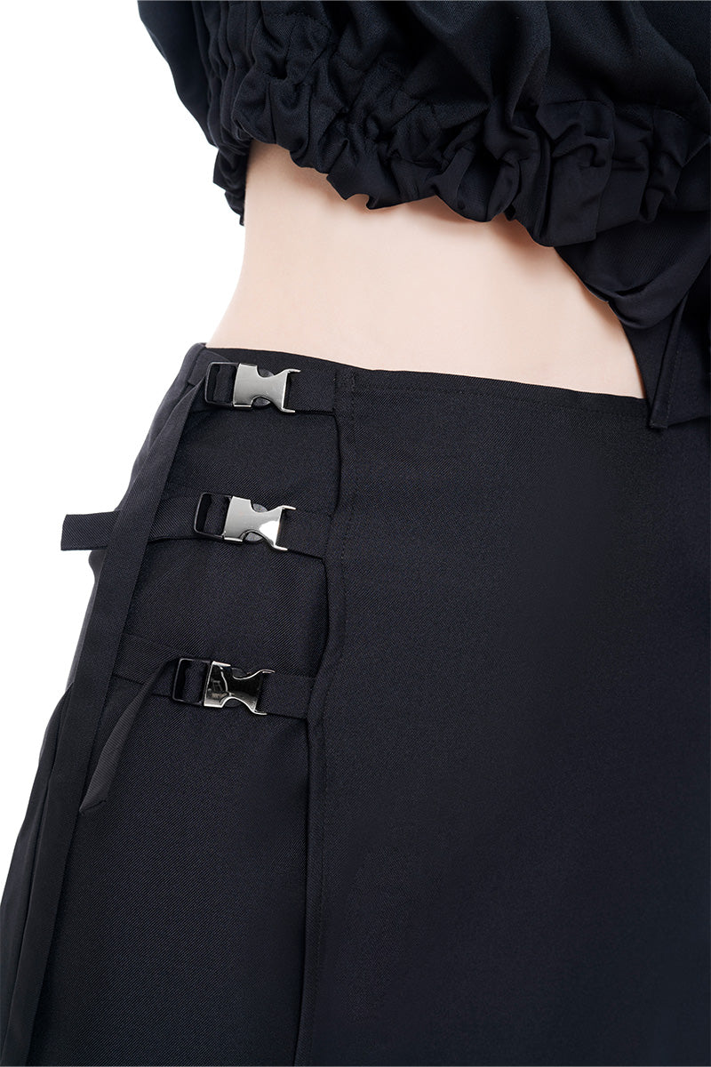 Buckle 15 Mini Skort In Black