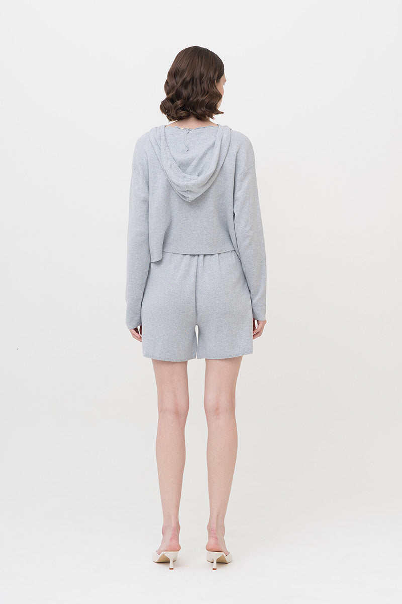 Essential Cotton-Jersey Hoodie In Light Grey