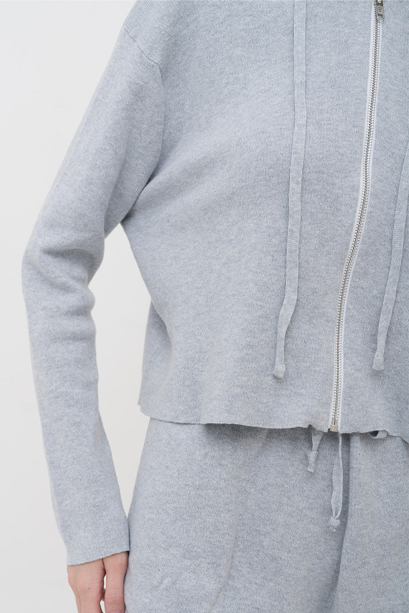 Essential Cotton-Jersey Hoodie In Light Grey