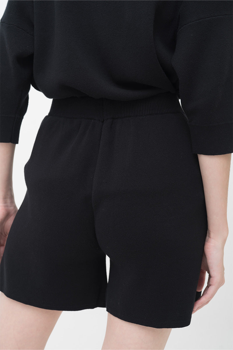 Essential Cotton-Jersey Shorts In Black