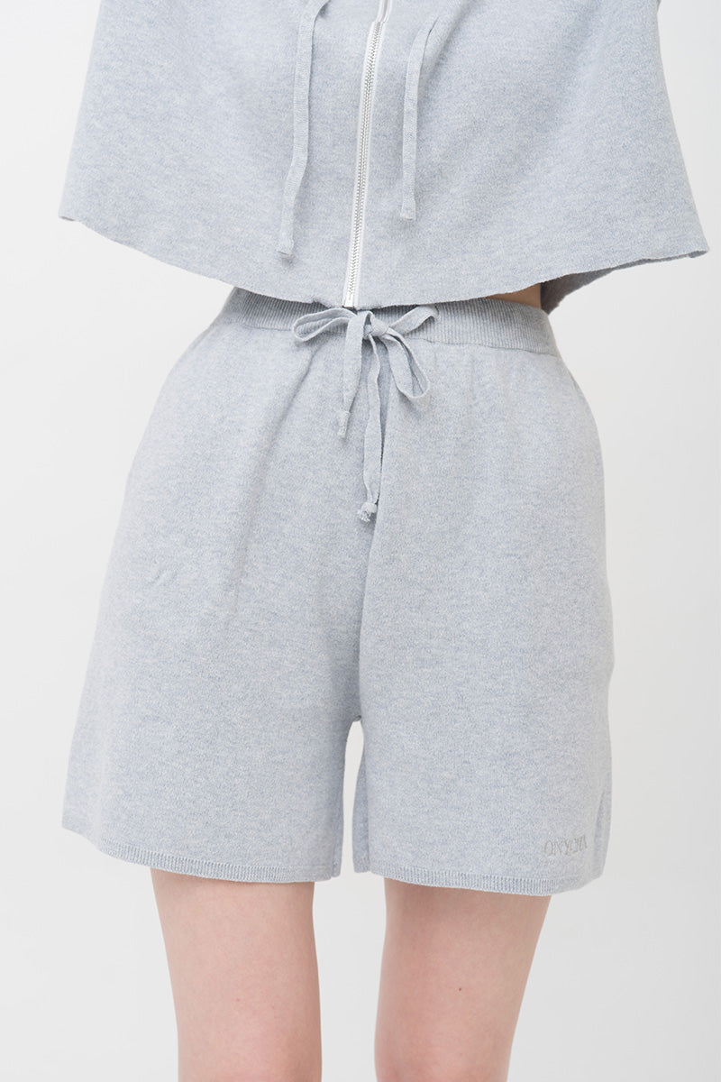 Essential Cotton-Jersey Shorts In Light Grey