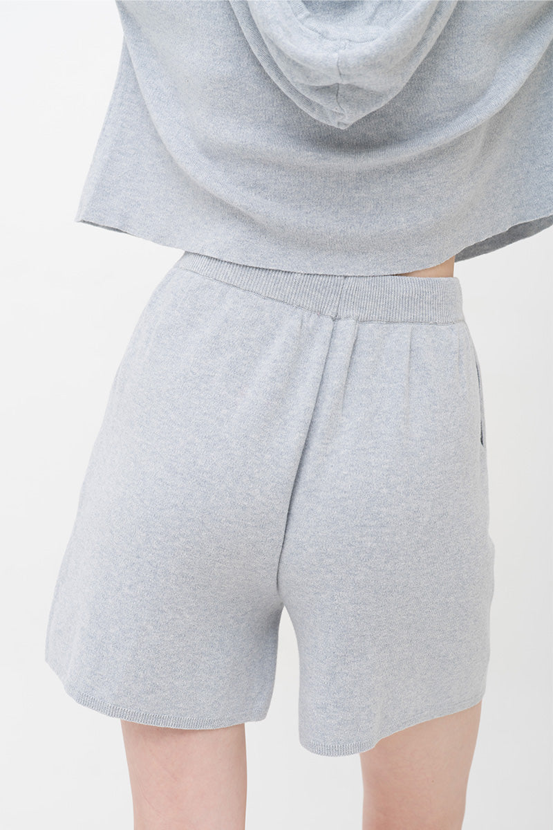 Essential Cotton-Jersey Shorts In Light Grey