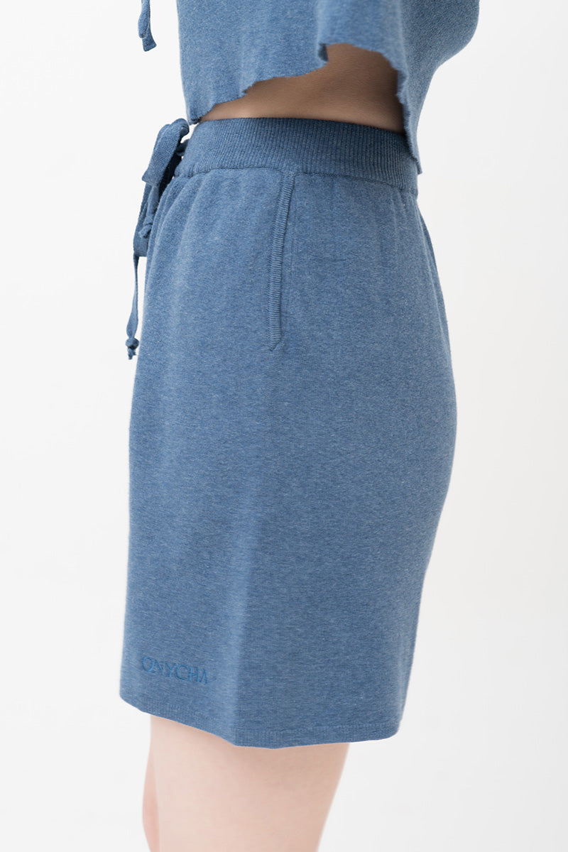 Essential Cotton-Jersey Shorts In Slate Blue