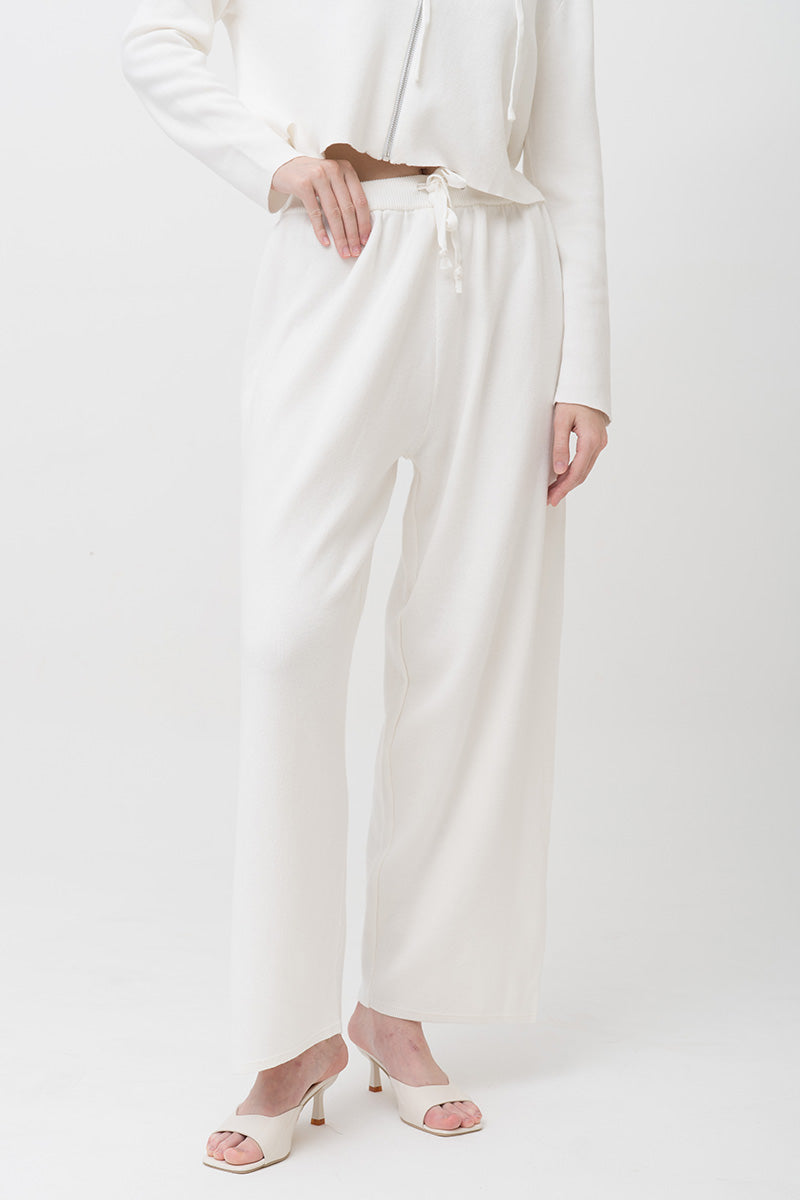 Essential Cotton-Jersey Sweatpants In Ivory