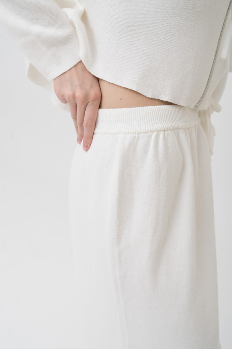Essential Cotton-Jersey Sweatpants In Ivory