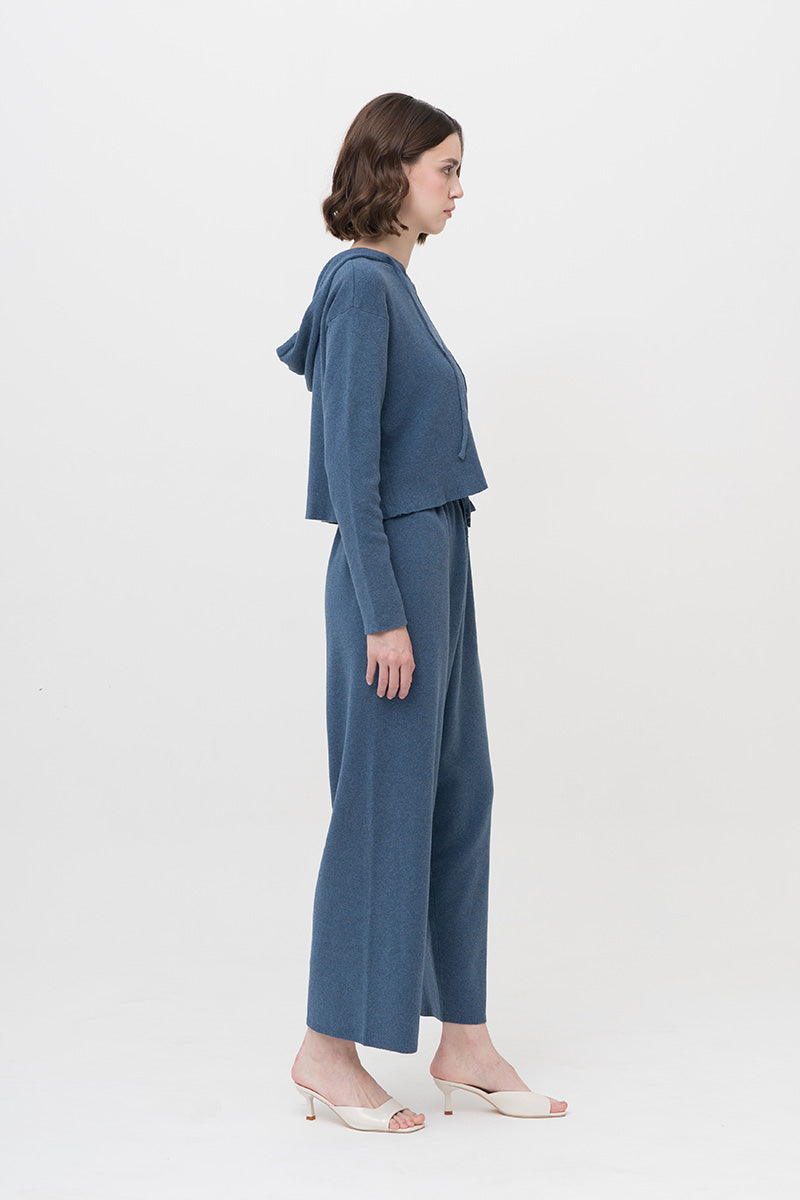 Essential Cotton-Jersey Sweatpants In Slate Blue