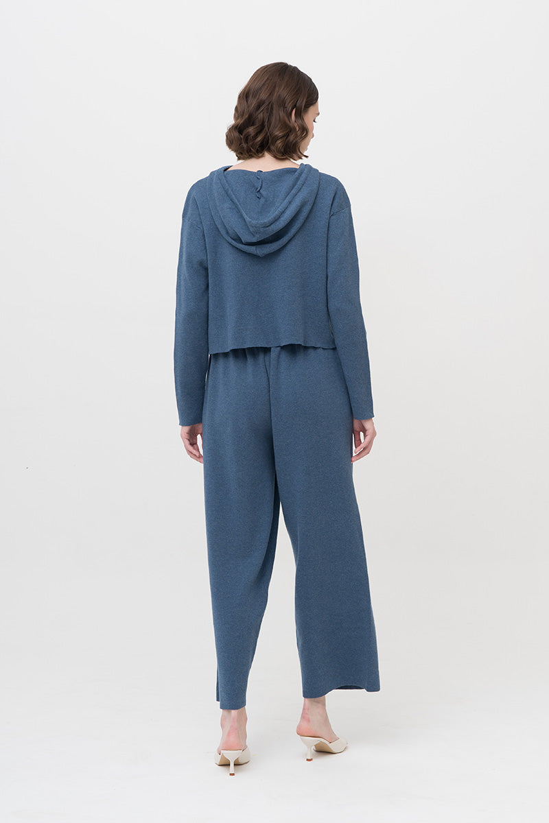 Essential Cotton-Jersey Sweatpants In Slate Blue