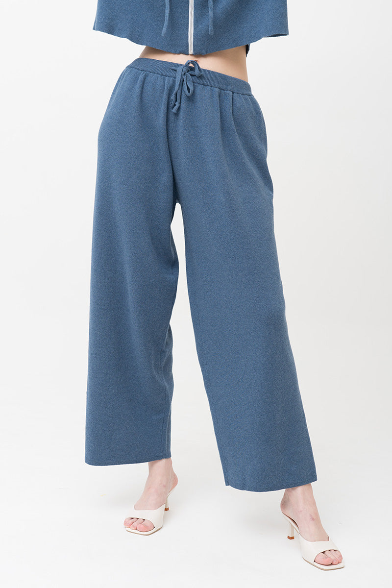 Essential Cotton-Jersey Sweatpants In Slate Blue