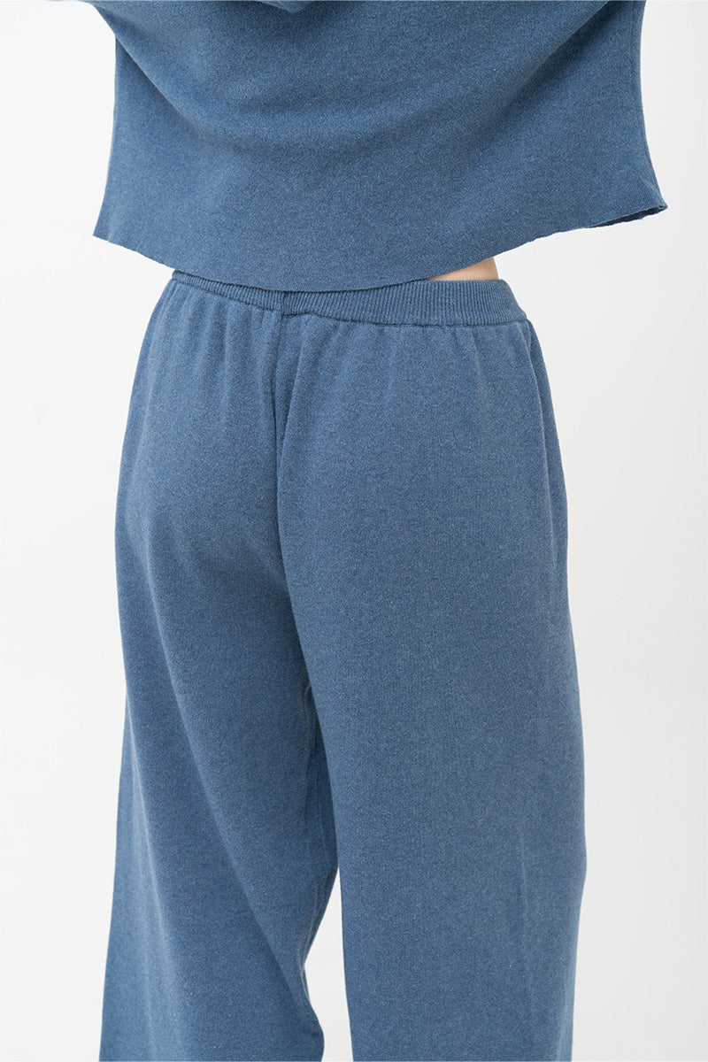 Essential Cotton-Jersey Sweatpants In Slate Blue