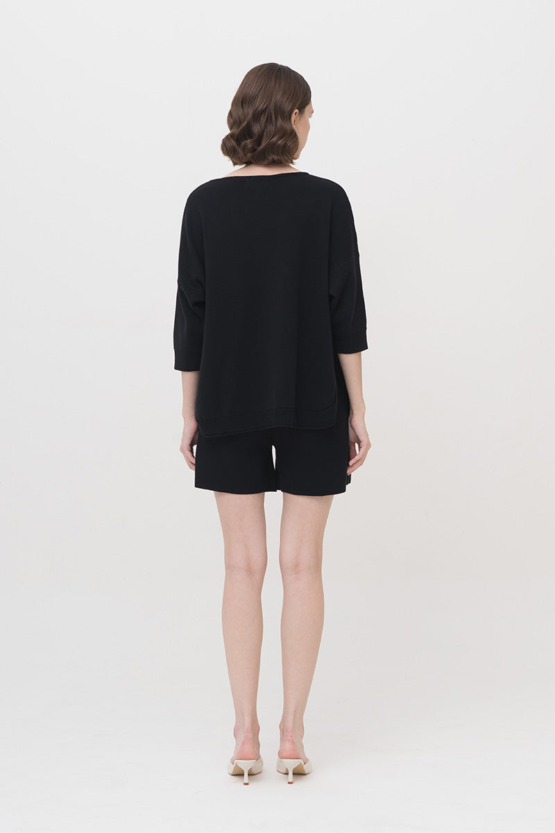 Essential Cotton-Jersey Sweatshirt In Black