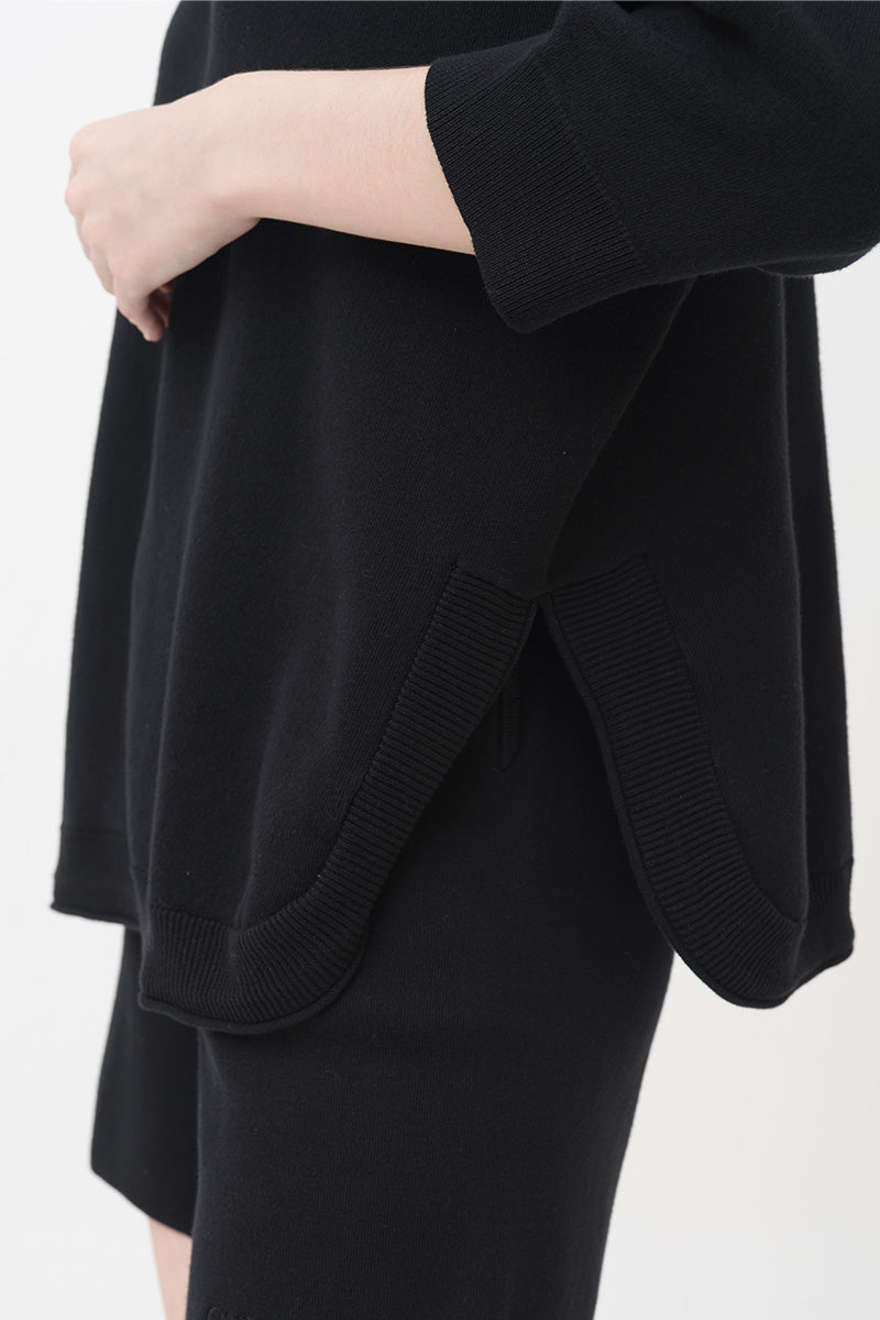 Essential Cotton-Jersey Sweatshirt In Black