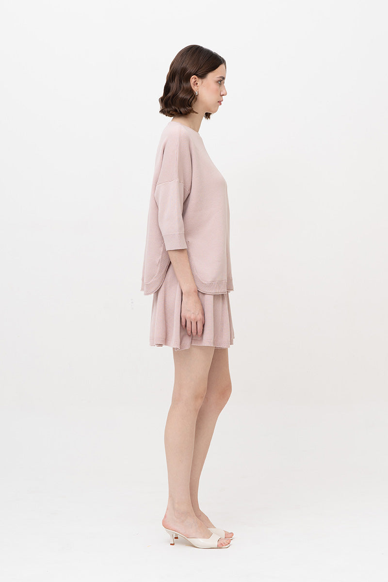 Essential Cotton-Jersey Sweatshirt In Dusty Pink
