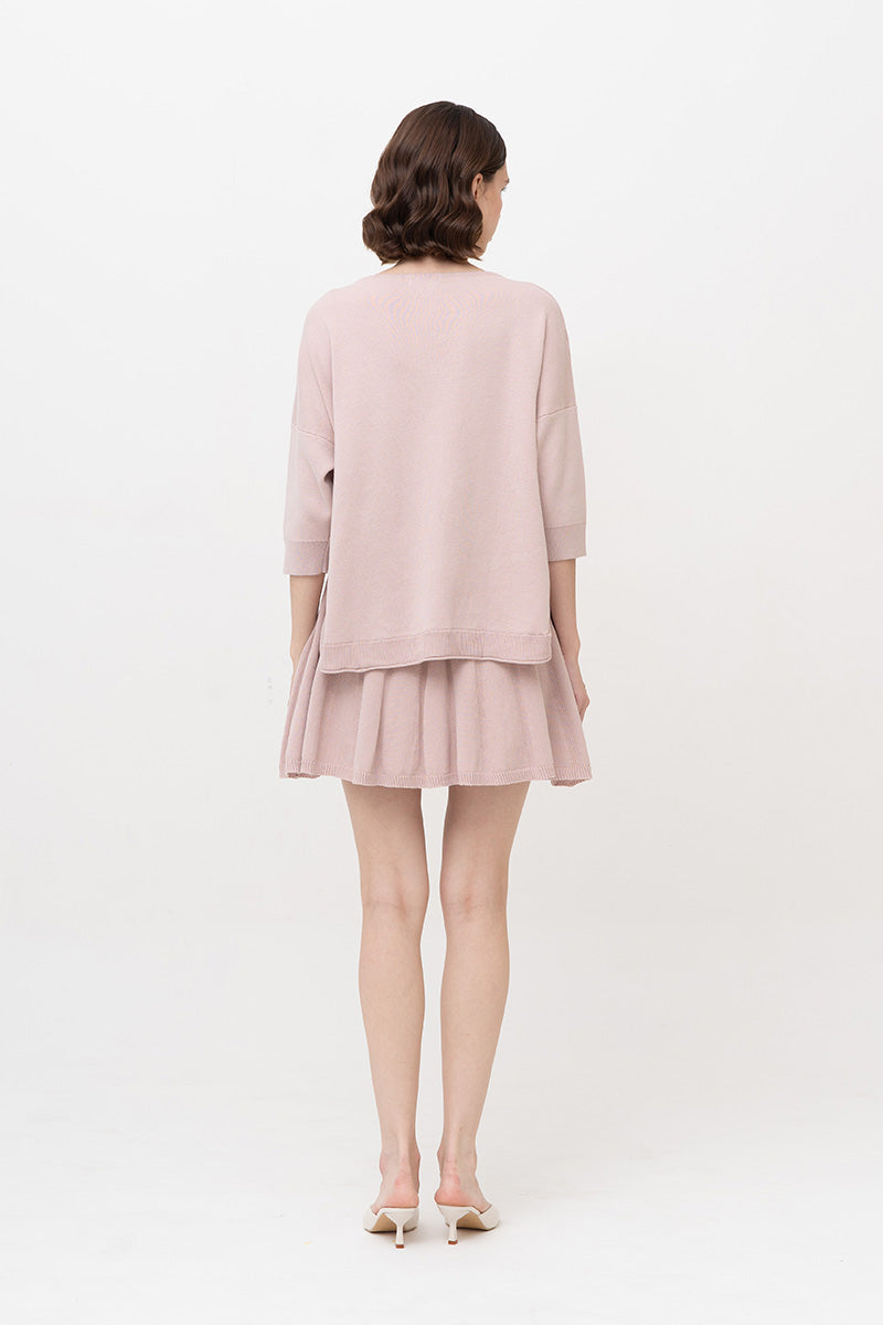 Essential Cotton-Jersey Sweatshirt In Dusty Pink