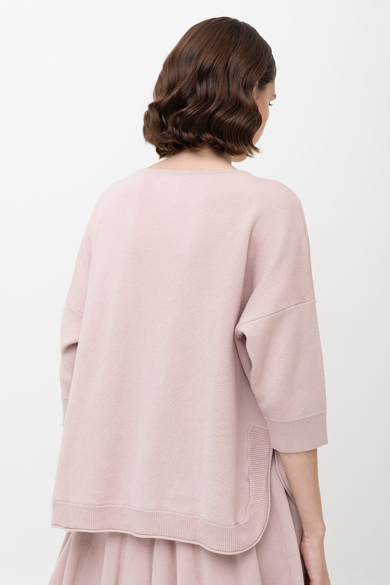 Essential Cotton-Jersey Sweatshirt In Dusty Pink