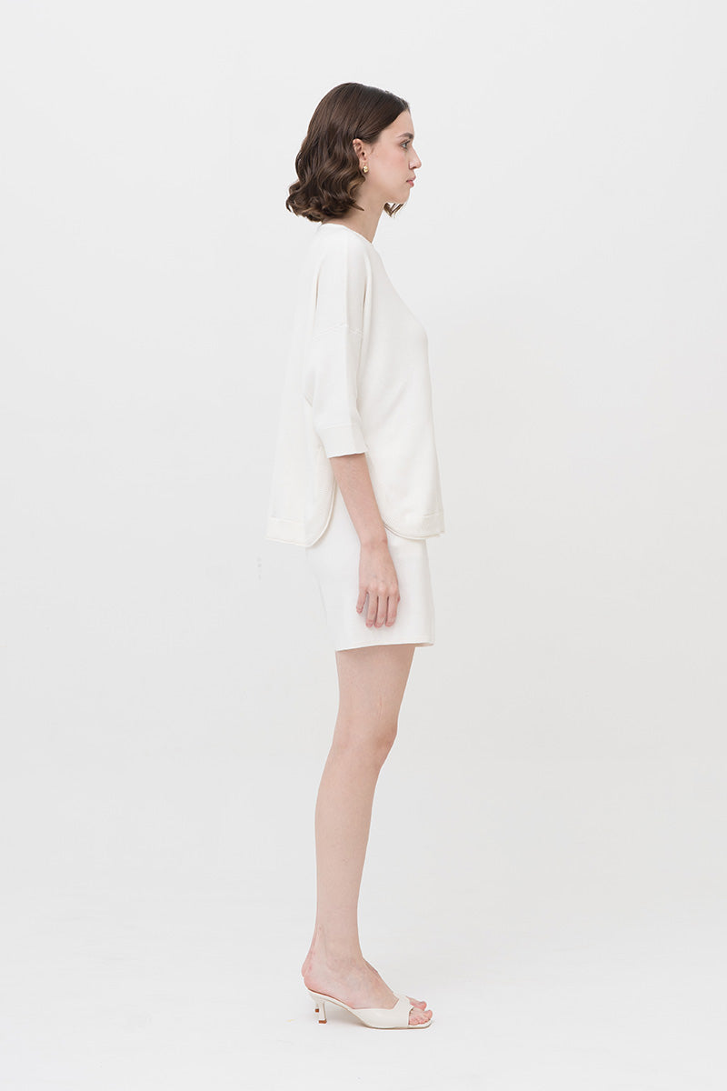 Essential Cotton-Jersey Sweatshirt In Ivory