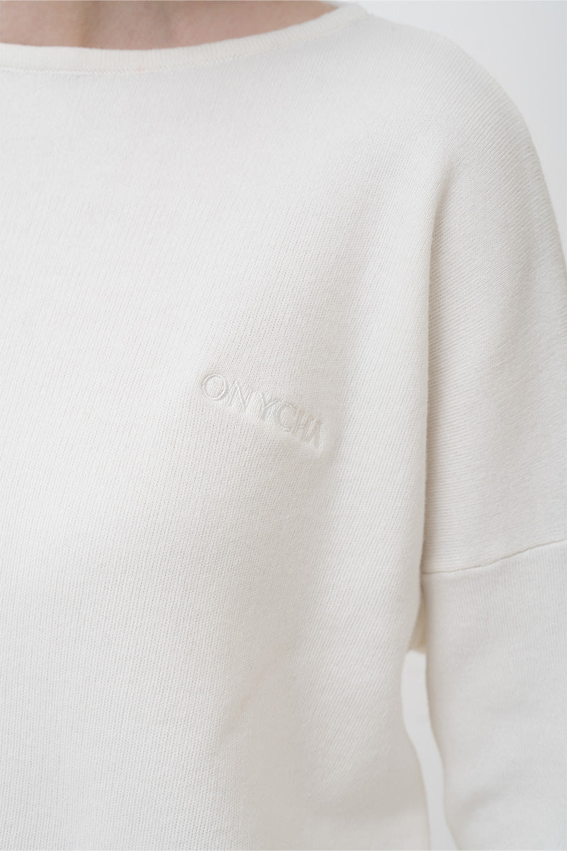 Essential Cotton-Jersey Sweatshirt In Ivory