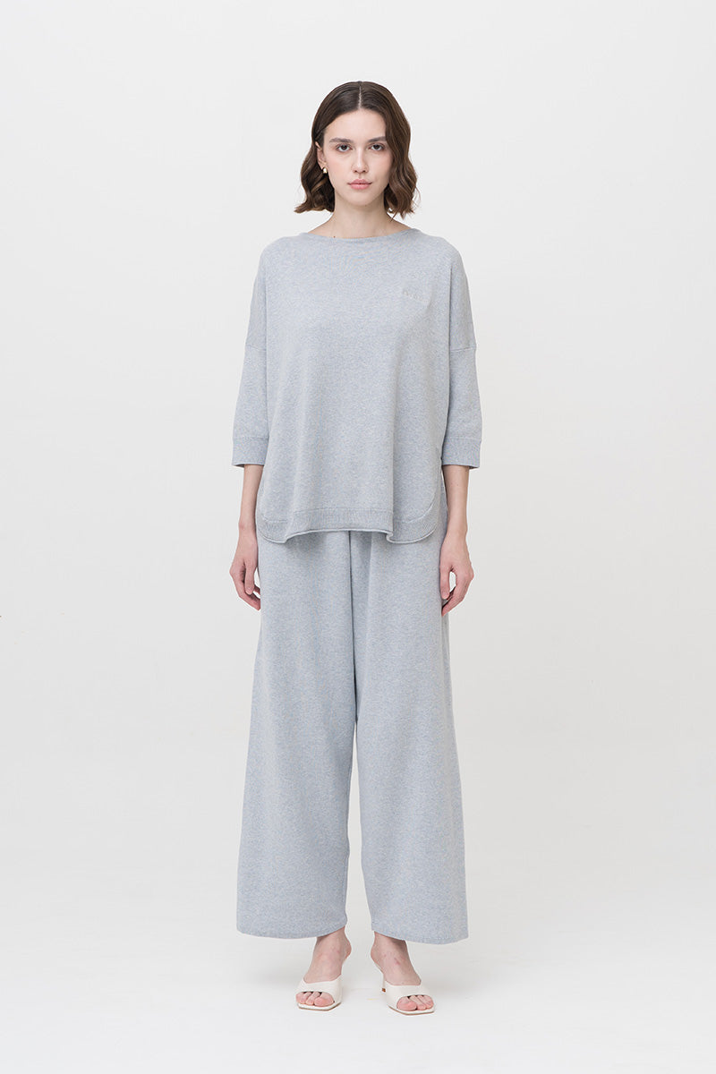 Essential Cotton-Jersey Sweatshirt In Light Grey