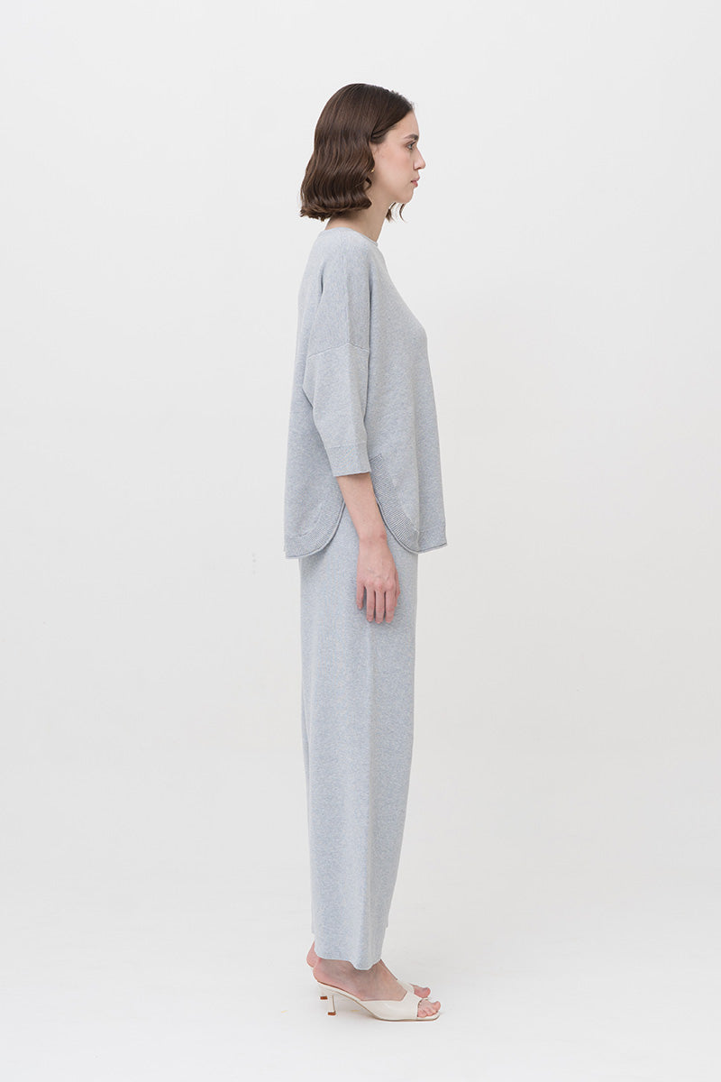 Essential Cotton-Jersey Sweatshirt In Light Grey