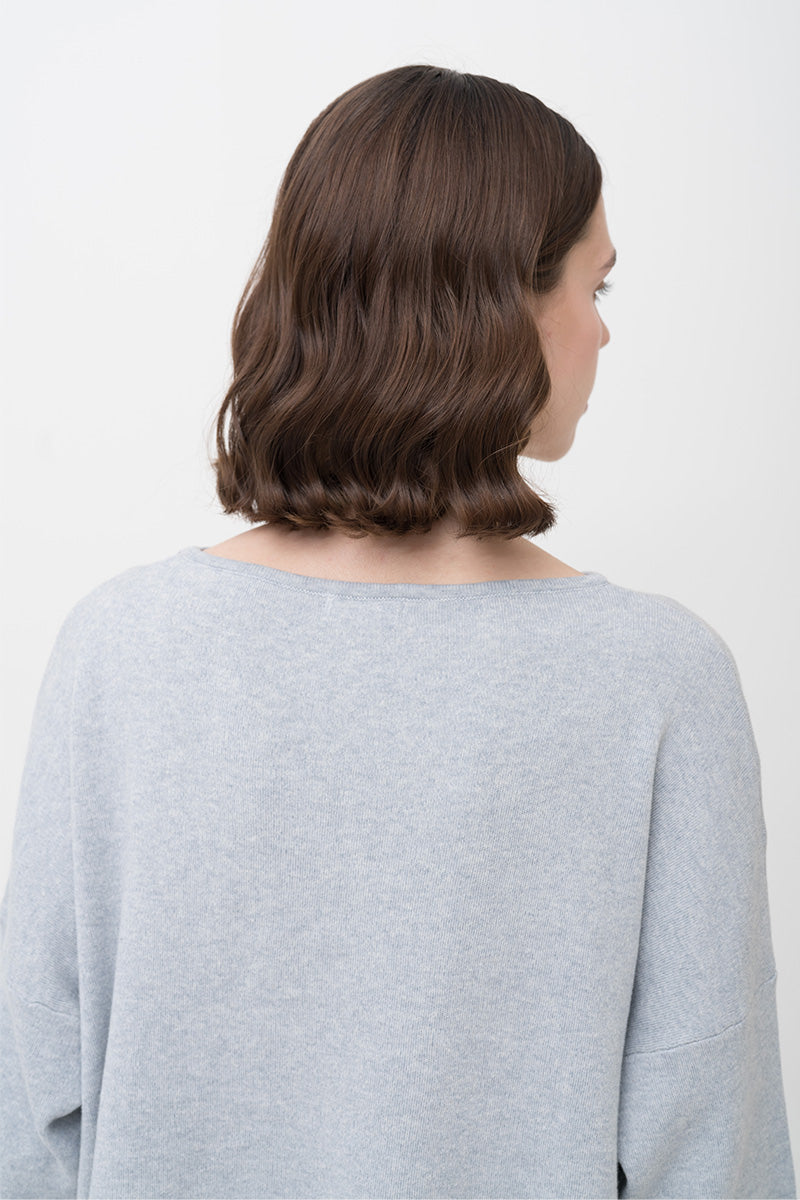 Essential Cotton-Jersey Sweatshirt In Light Grey
