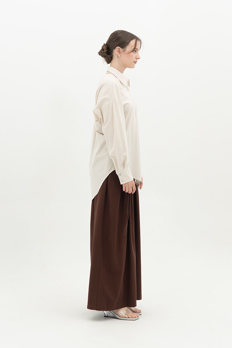 Backless Shirt In Off White