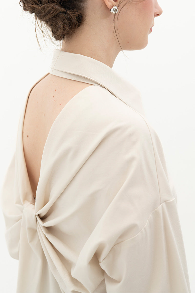 Backless Shirt In Off White