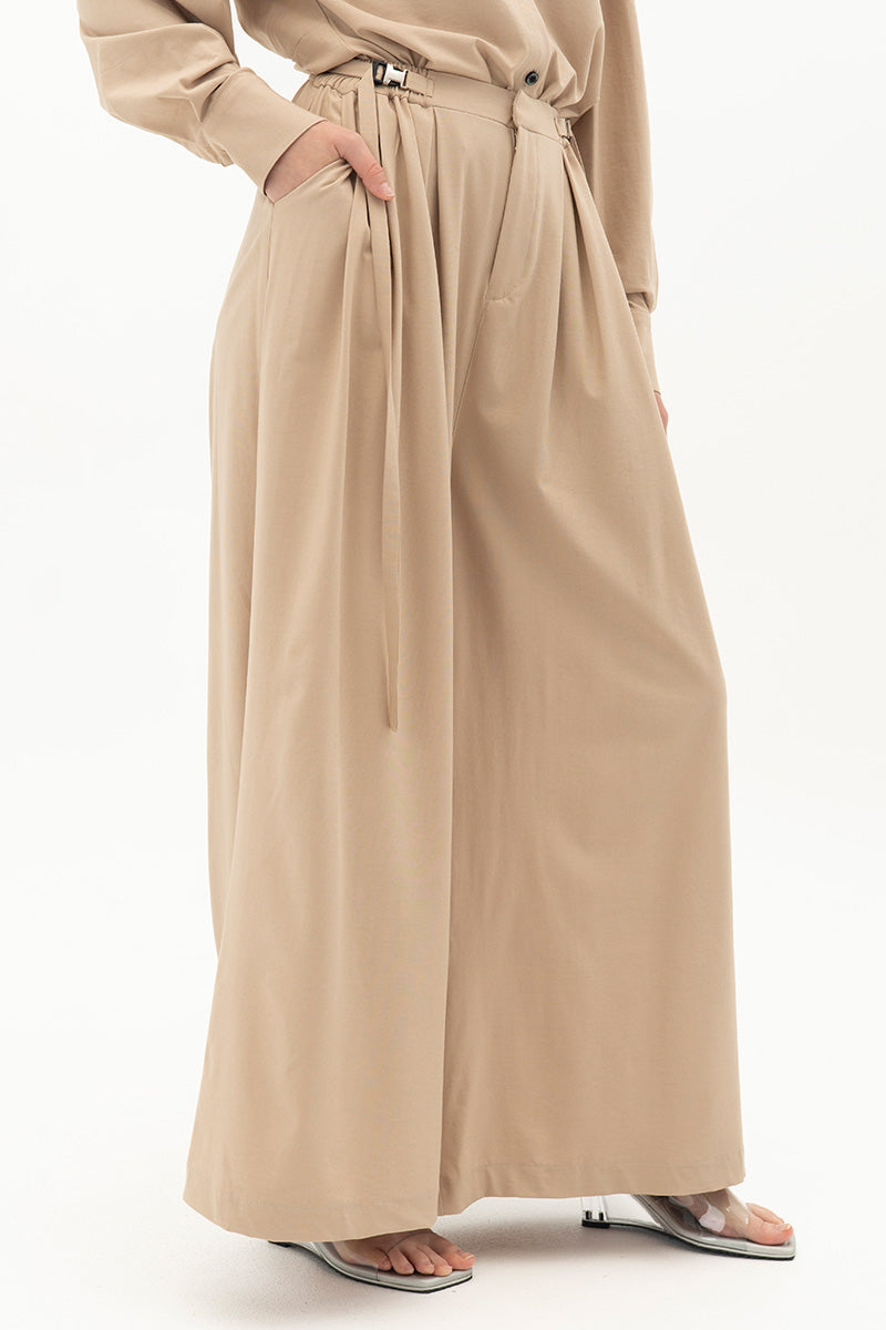 Buckle 15 Pants In Beige
