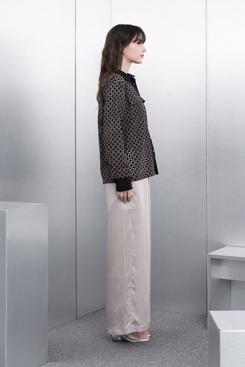 Embroidered Shirt In Black