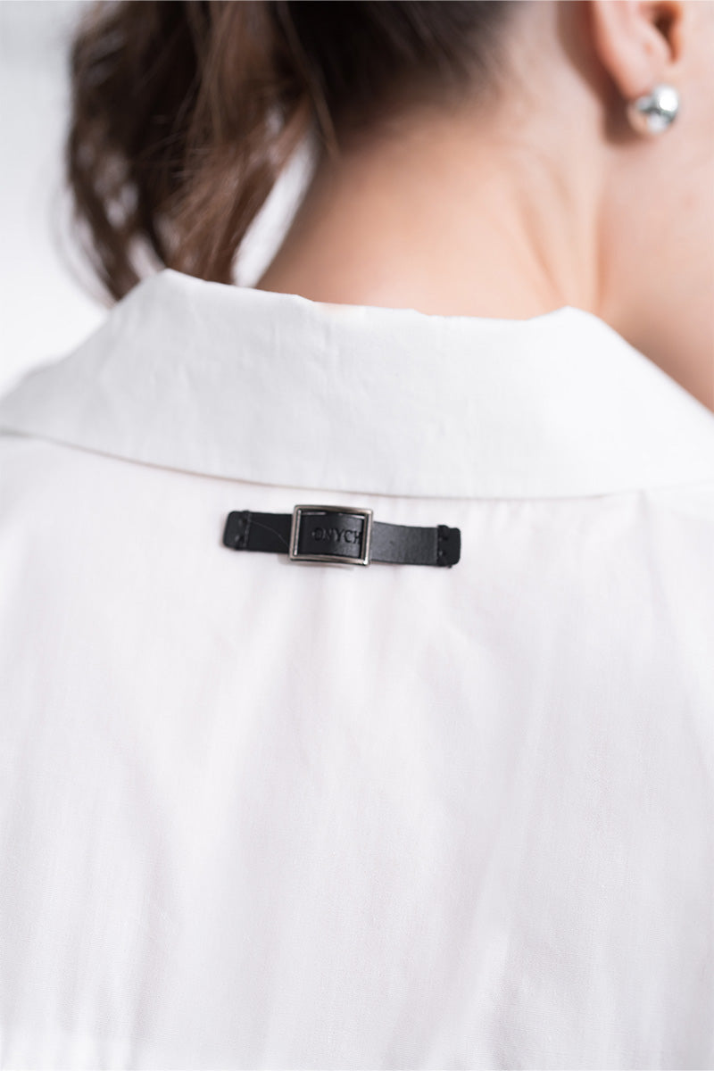 Pleated Shirt In White