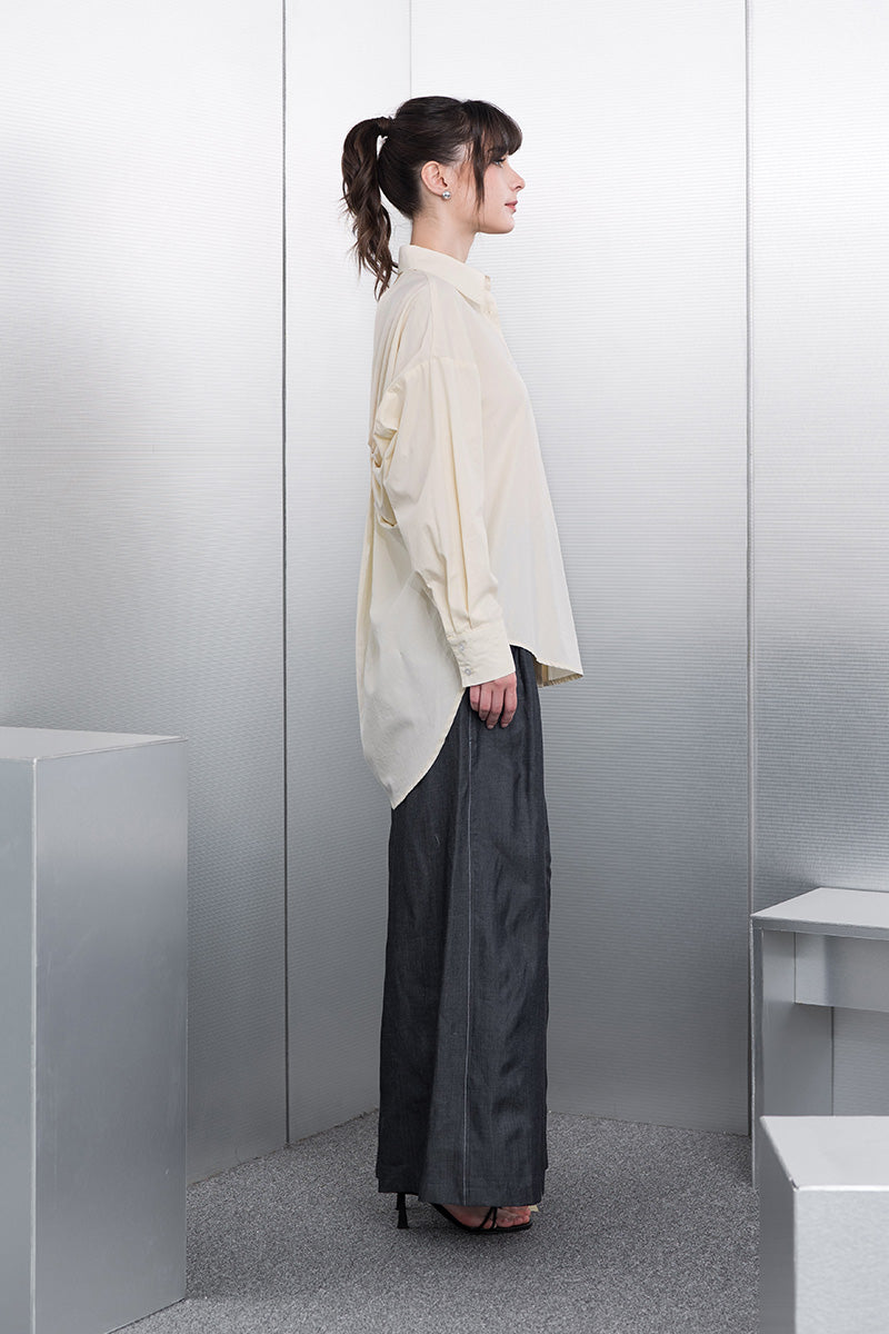 Backless Shirt In Cream