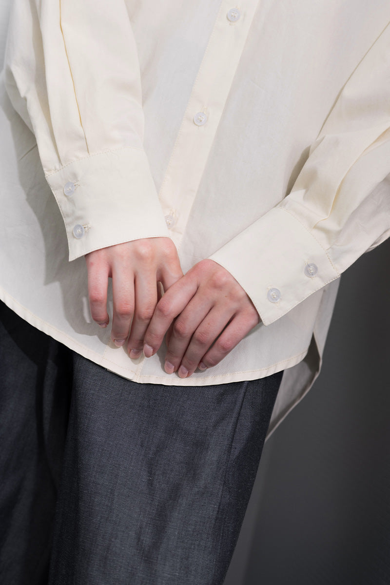 Backless Shirt In Cream