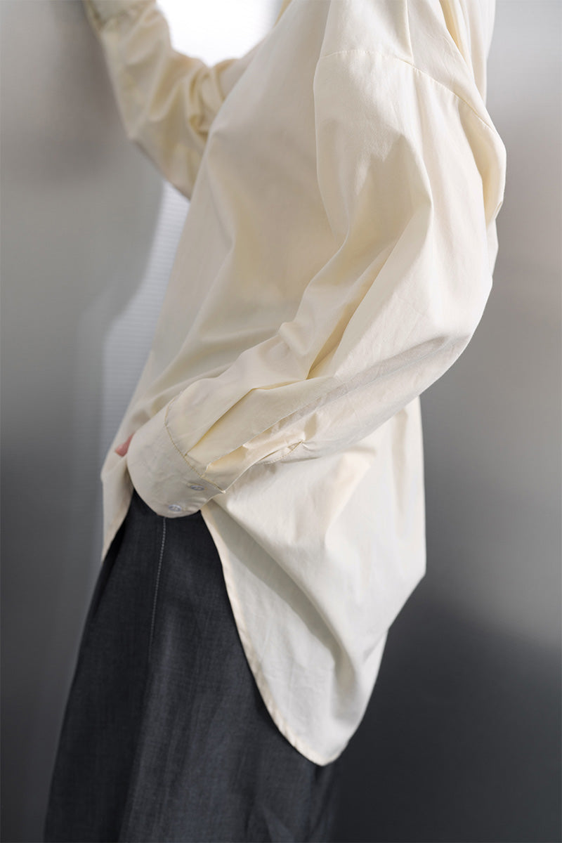 Backless Shirt In Cream