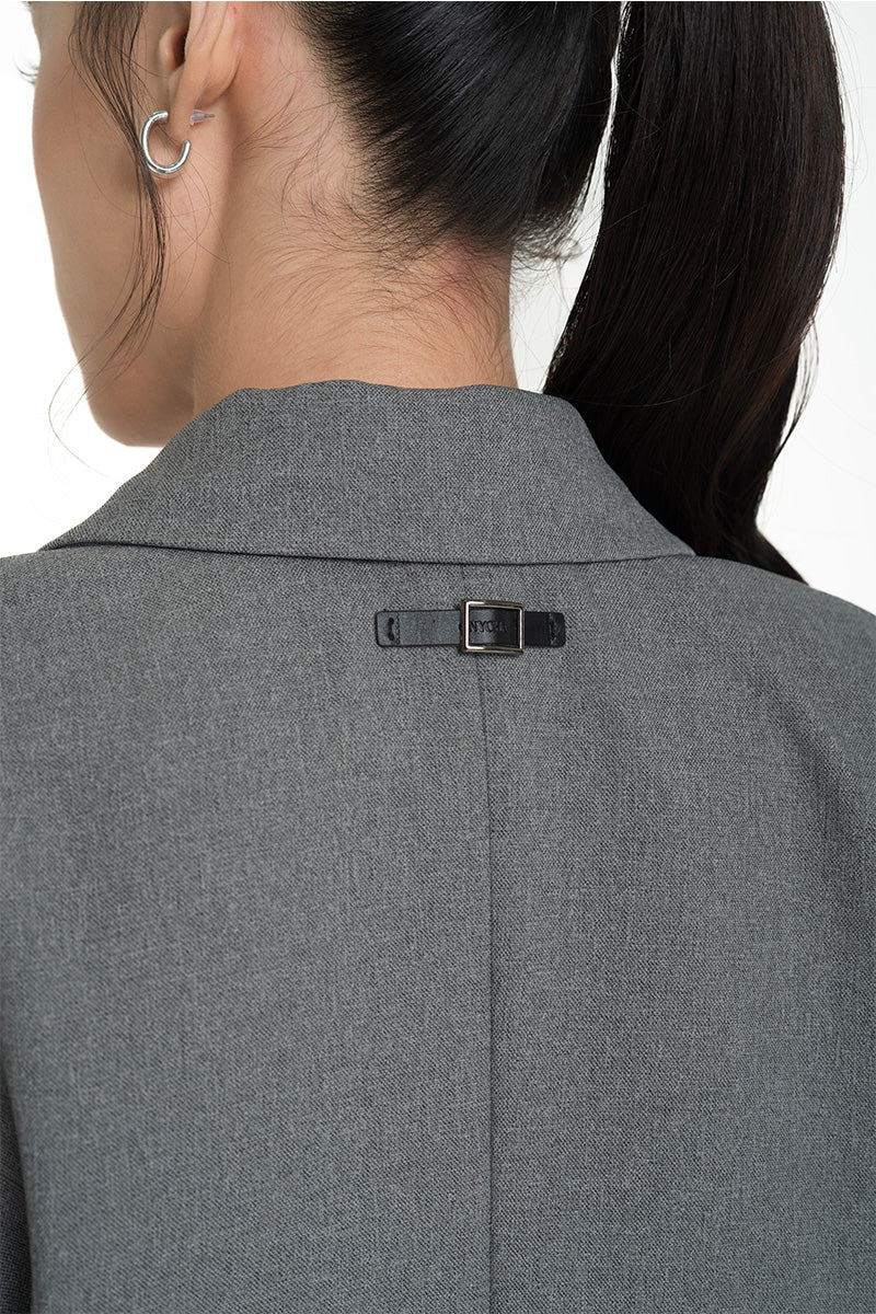 Buckle 15 Oversized Blazer In Cool Grey