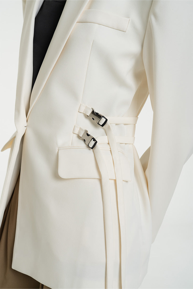 Buckle 15 Oversized Blazer In Ivory