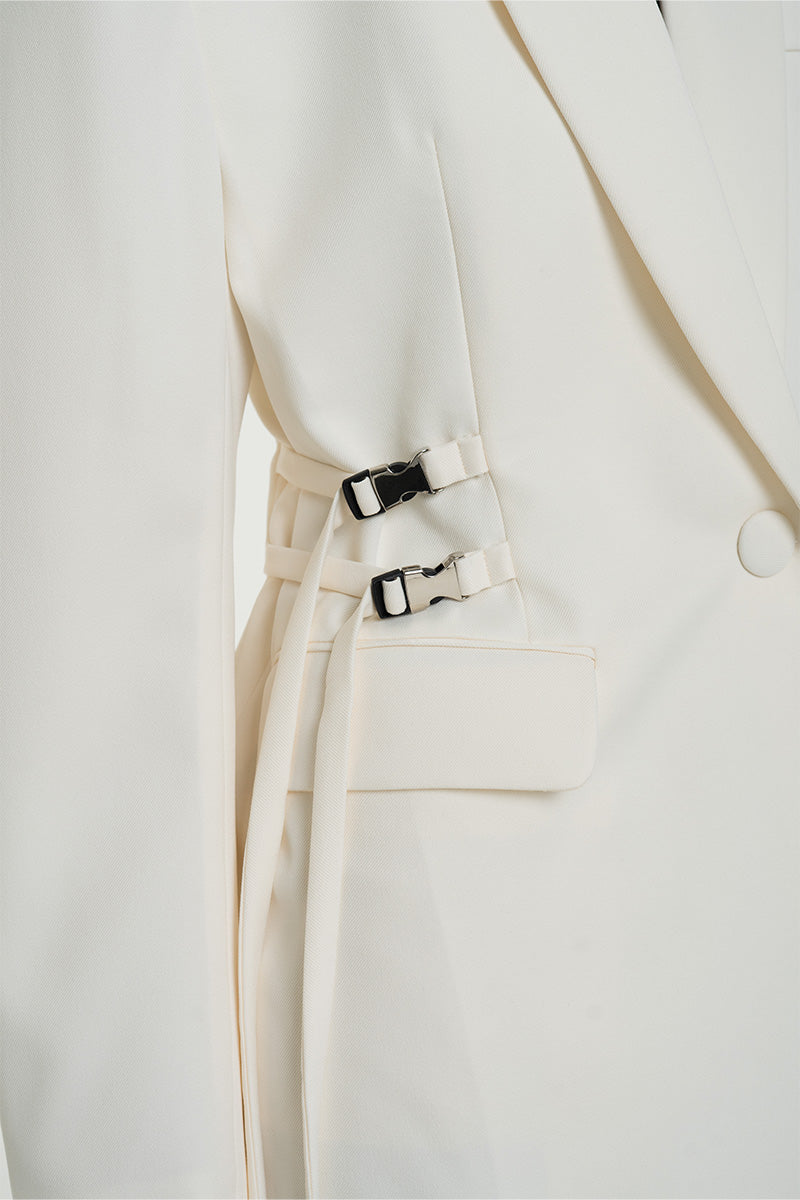 Buckle 15 Oversized Blazer In Ivory