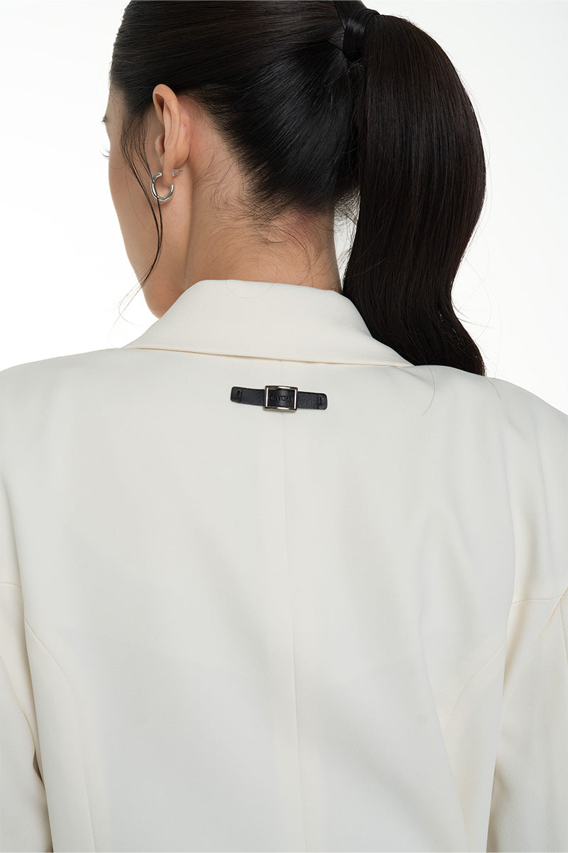 Buckle 15 Oversized Blazer In Ivory