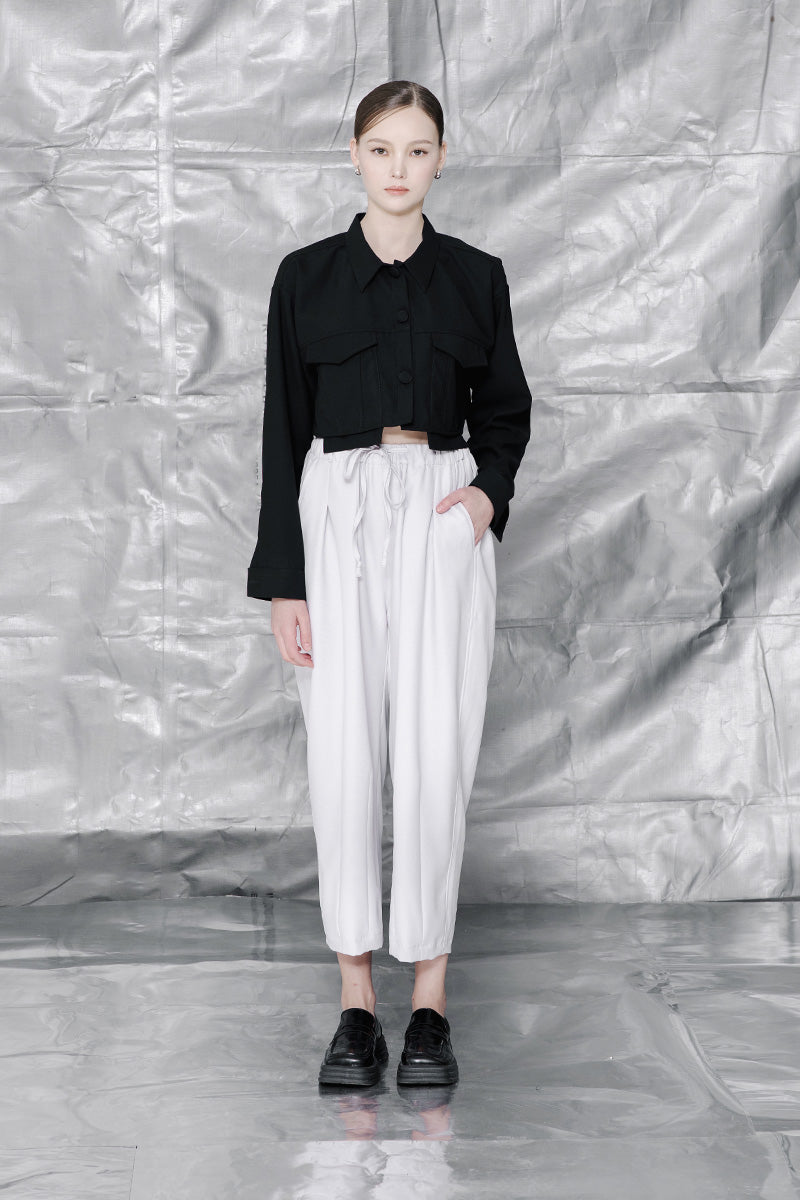 Baggy Pants In Light Grey