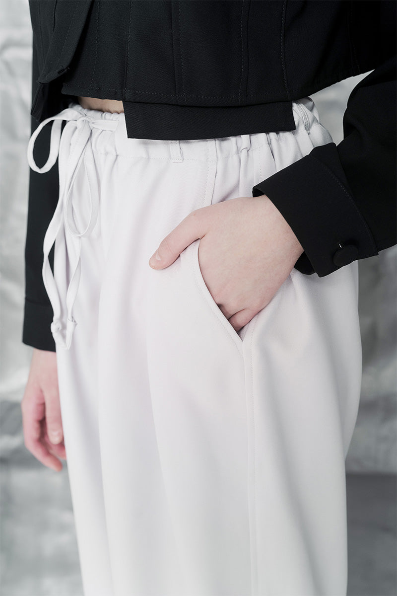 Baggy Pants In Light Grey