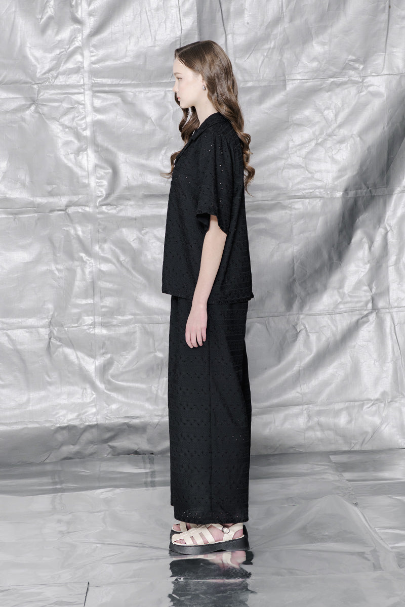 Embroidery Shirt In Black
