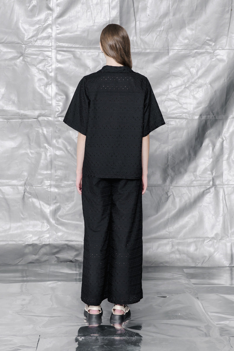 Embroidery Shirt In Black