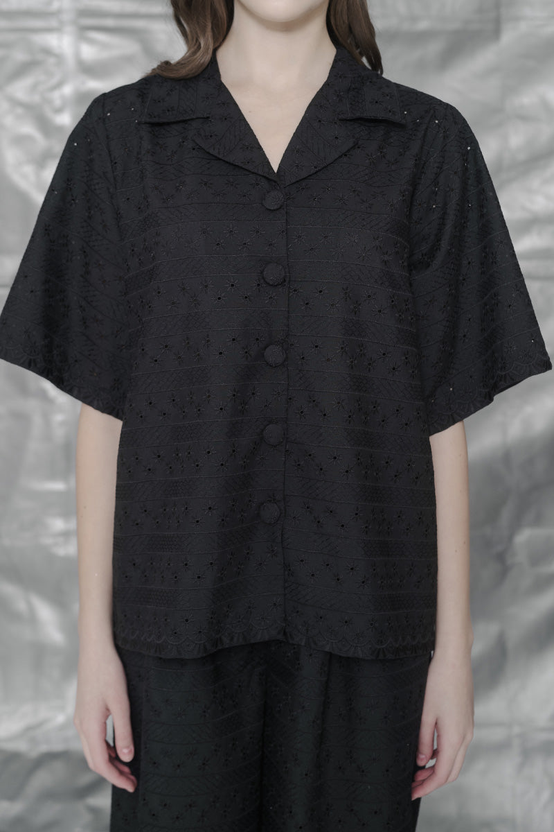 Embroidery Shirt In Black