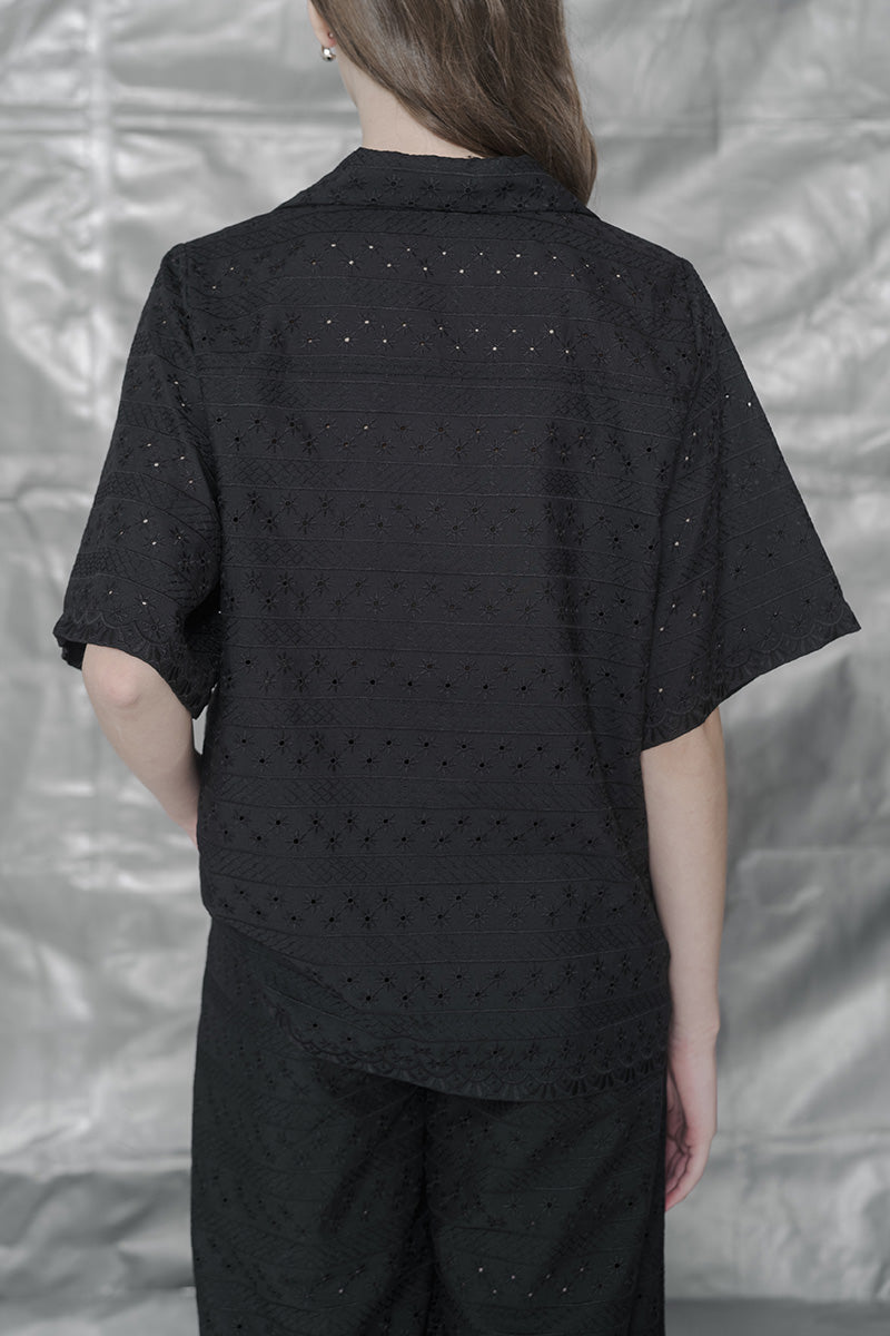 Embroidery Shirt In Black