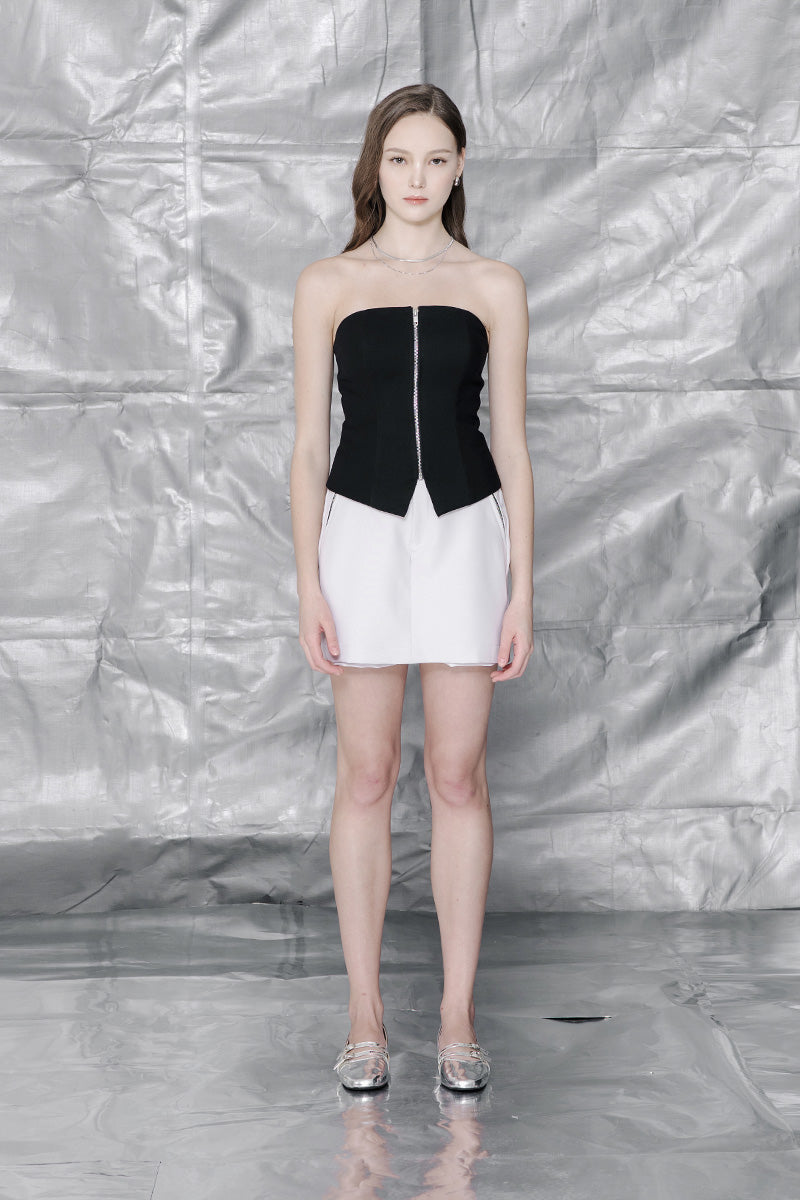 Zipper Tube In Black