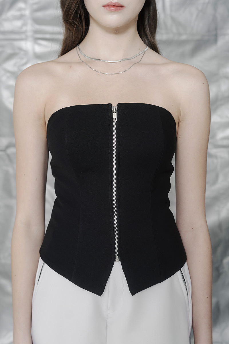Zipper Tube In Black