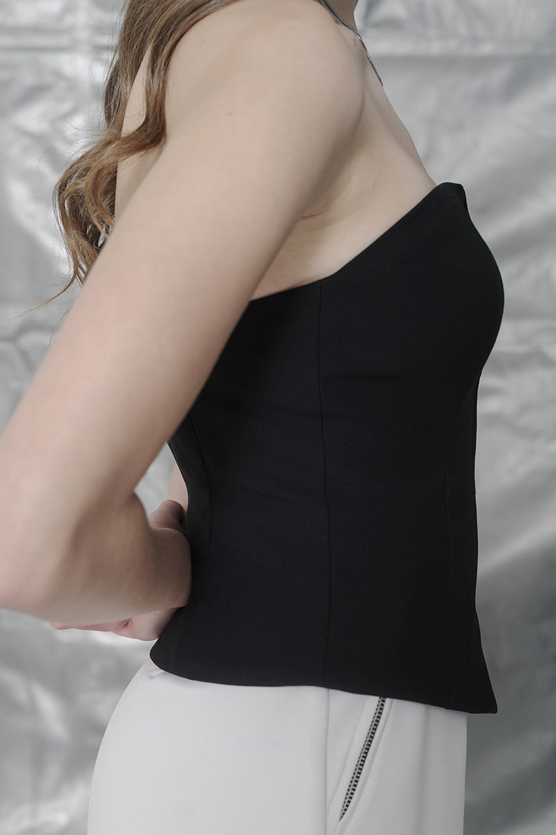 Zipper Tube In Black