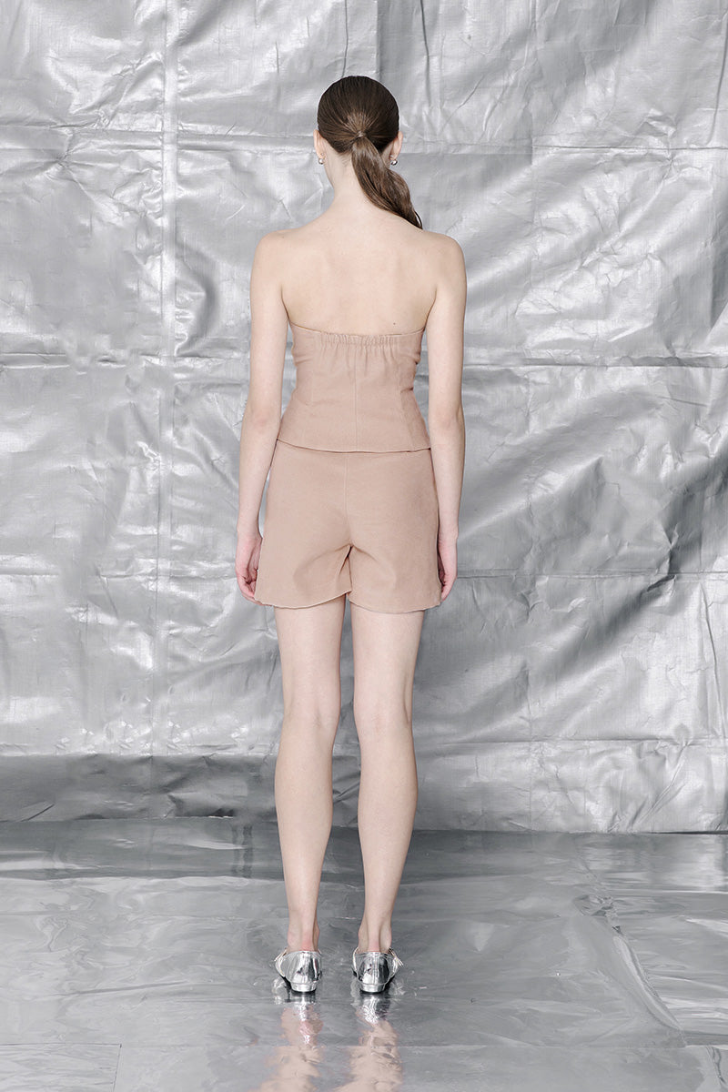 Zipper Tube In Camel