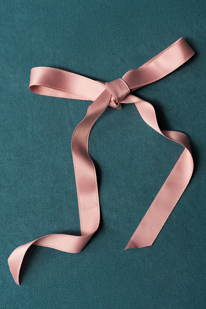 Bow Belt In Dusty Pink