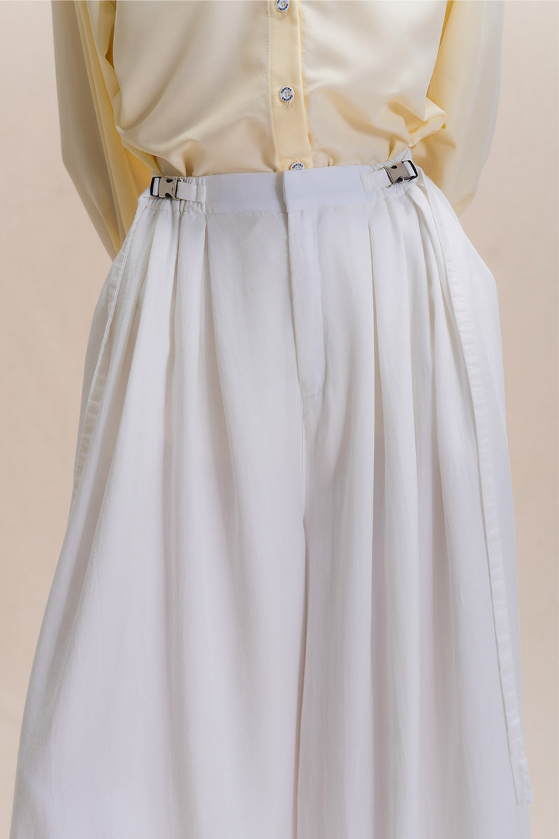 Buckle 15 Pants In White Tencel