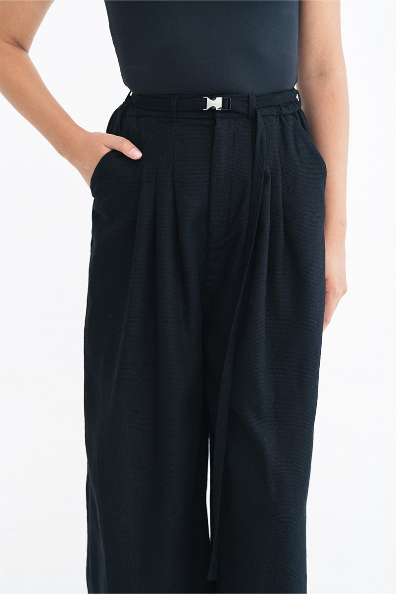 Buckle 15 Natural Long Pants In Black
