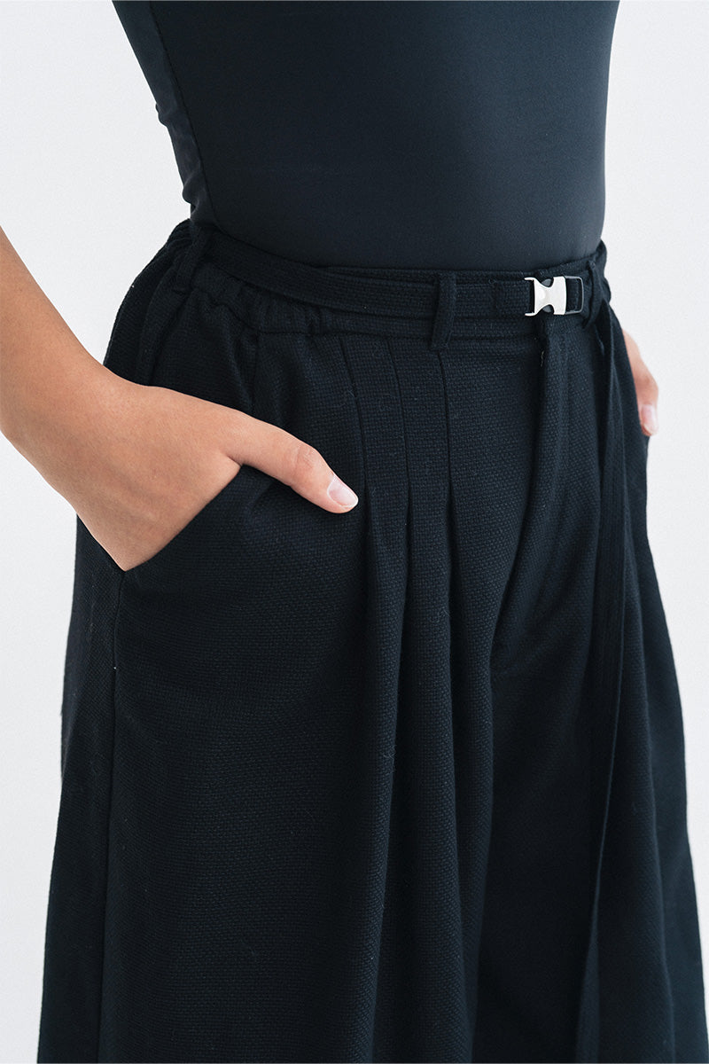 Buckle 15 Natural Long Pants In Black